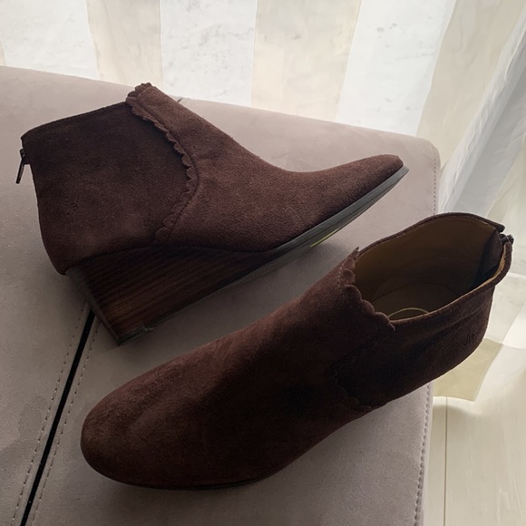 Jack Rogers NWOT Brown Suede Booties size 10 - Picture 6 of 16